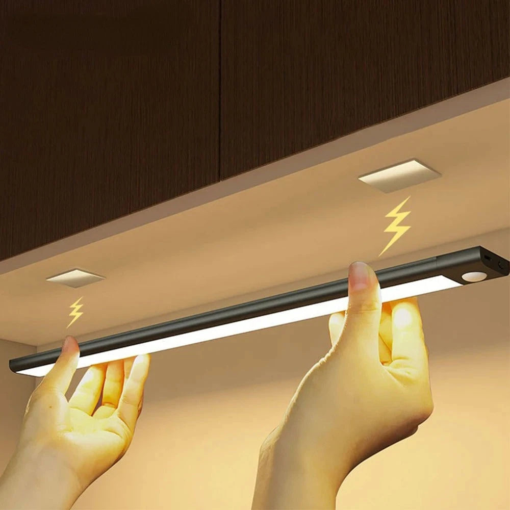 Motion Sensor Light with Magnetic Mount and USB-C Charging, Slim Under-Shelf for Closets Zanny Home