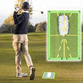 Divot Feedback Golf Mat with Impact Markers and Ground Stake, Portable Training Tool Zanny Home