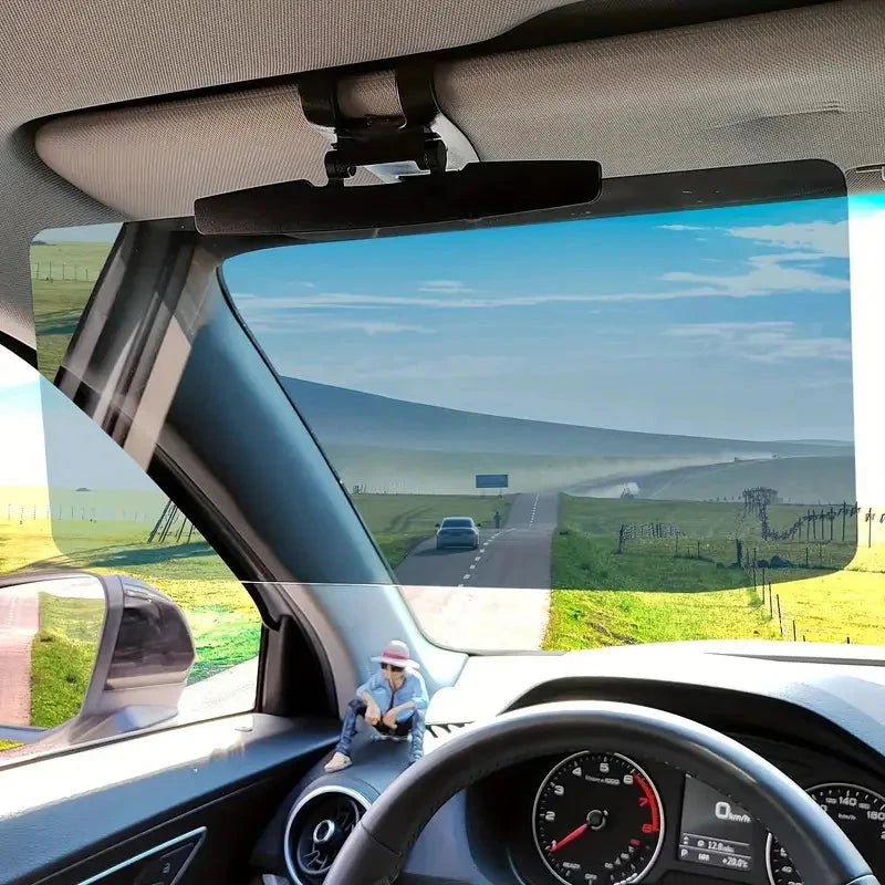 Sun Visor Extender with Polarized Shield and Multi-Axis Adjustable Mount, 12.6 x 5.7 in Zanny Home