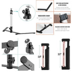 LED Ring Light with Adjustable Tripod and 360-Degree Phone Holder, USB Powered Zanny Home