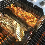 Rotating Grill Basket with Stainless Steel Body and Rotisserie Access, Dishwasher Safe Zanny Home