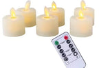 Flameless LED Candles with Remote Control and Realistic Flicker, Set of 6 Water-Resistant Zanny Home