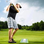 Divot Feedback Golf Mat with Impact Markers and Ground Stake, Portable Training Tool Zanny Home