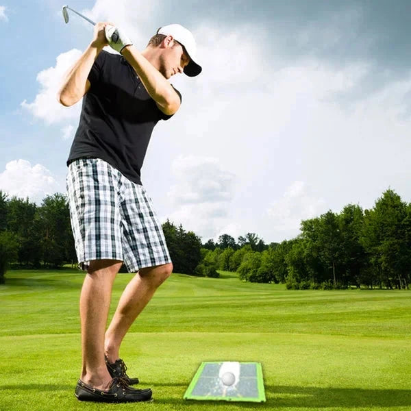 Divot Feedback Golf Mat with Impact Markers and Ground Stake, Portable Training Tool Zanny Home