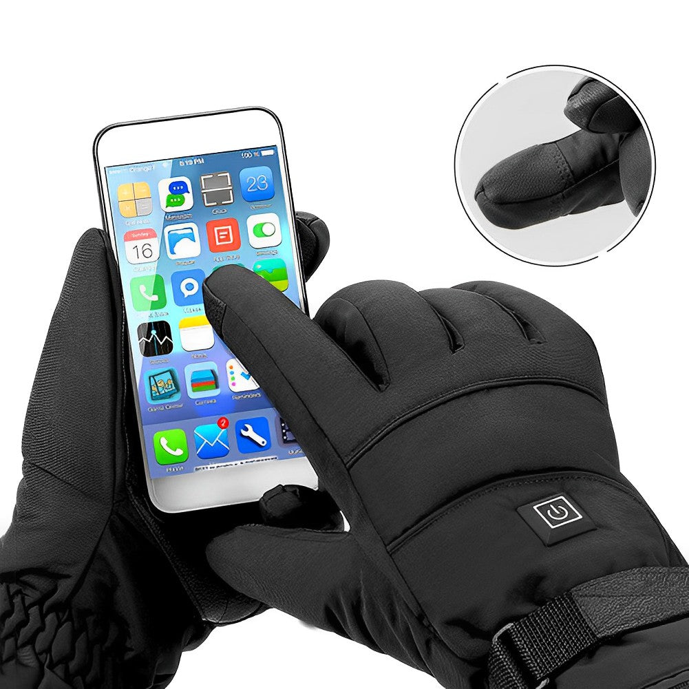 Rechargeable Heated Gloves with USB Charging and Water-Resistant Palms, 8-Hour Runtime Zanny Home