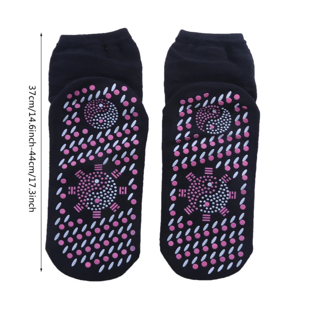 Heated Socks with Rechargeable Power Pack and Targeted Toe Warmth, 5 Pairs Zanny Home