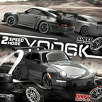 4WD RC Drift Car with LED Lights and Detachable Shell, Rechargeable Battery Zanny Home