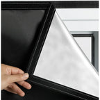 Blackout Window Film with Static Cling and Trim-to-Fit, Opaque Privacy Shade Zanny Home