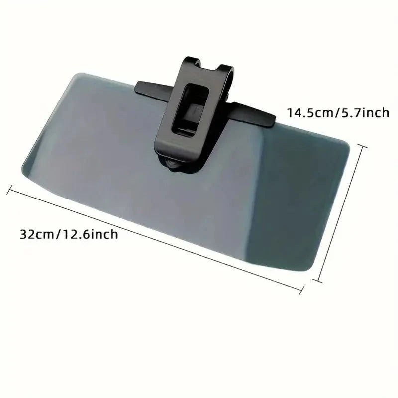 Sun Visor Extender with Polarized Shield and Multi-Axis Adjustable Mount, 12.6 x 5.7 in Zanny Home