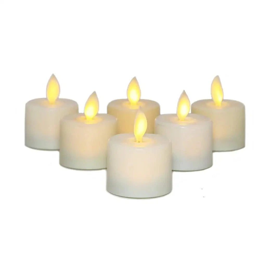 Flameless LED Candles with Remote Control and Realistic Flicker, Set of 6 Water-Resistant Zanny Home