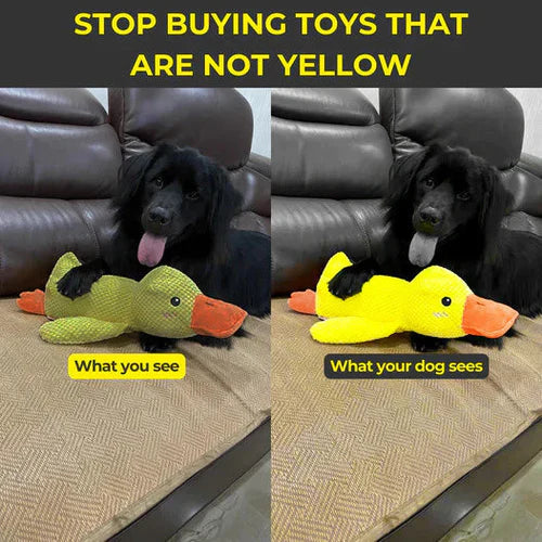 Plush Duck Dog Toy with Deep Quack Sound and Reinforced Stitching, Machine Washable Zanny Home