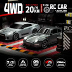 4WD RC Drift Car with LED Lights and Detachable Shell, Rechargeable Battery Zanny Home
