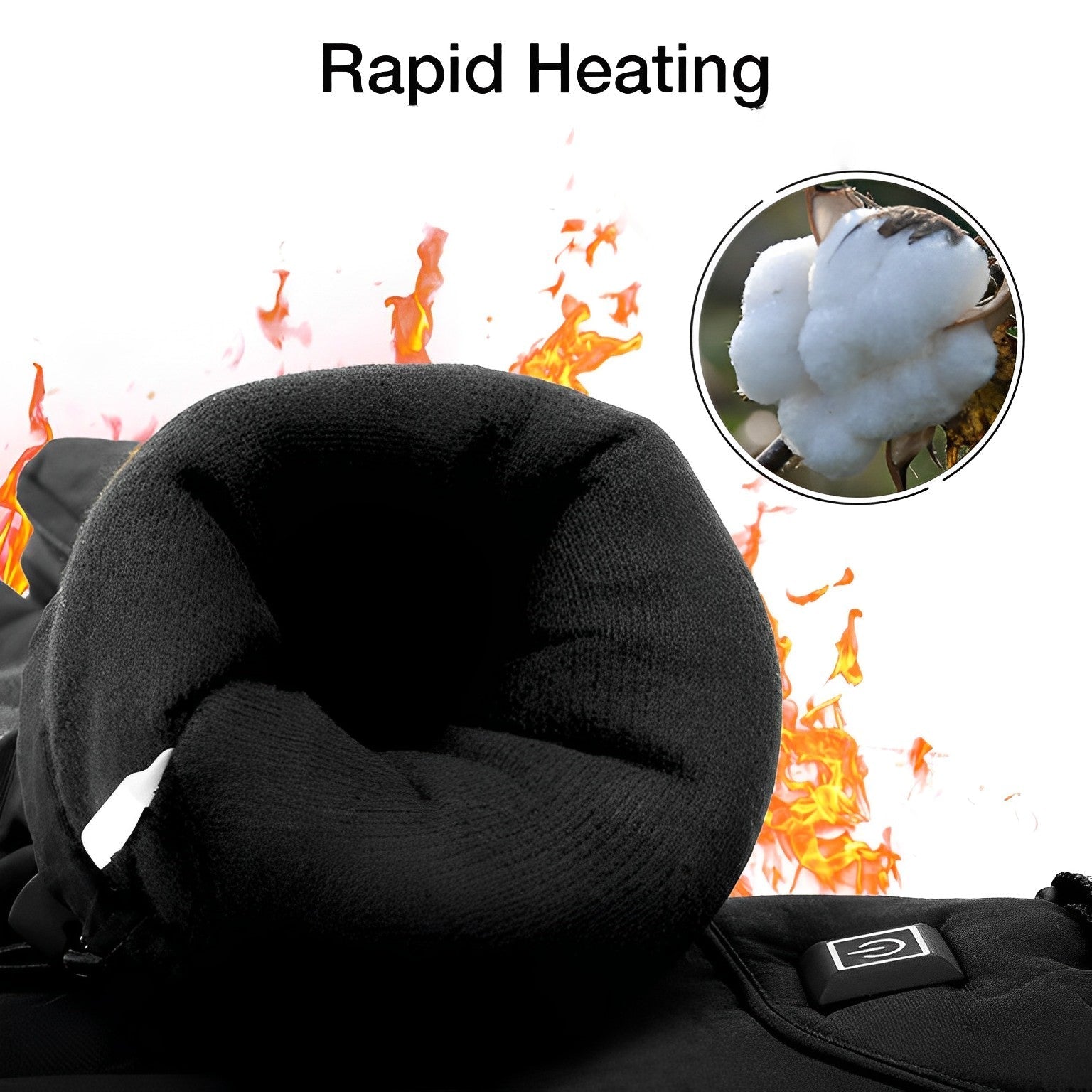 Rechargeable Heated Gloves with USB Charging and Water-Resistant Palms, 8-Hour Runtime Zanny Home