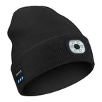 Bluetooth Beanie with Built-In LED Light and Hands-Free Audio, Removable Module Zanny Home