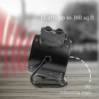 Greenhouse Heater with IPX4 Splash Resistance and Metal Housing, 1500W Zanny Home