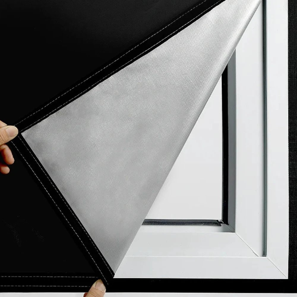 Blackout Window Film with Static Cling and Trim-to-Fit, Opaque Privacy Shade Zanny Home