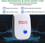 Ultrasonic Rodent Repeller with Adaptive Frequency and Plug-In Design, 800 Sq Ft Coverage Zanny Home