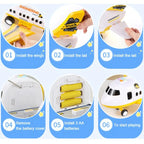 Airplane Playset with Lights, Sound and Friction Vehicles, Extra-Large Play Area Zanny Home