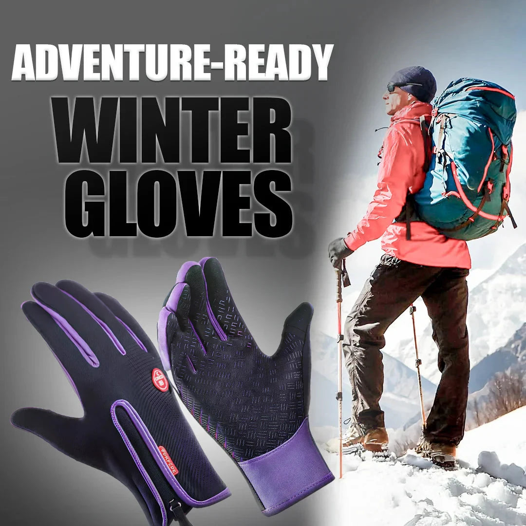 Water-Resistant Winter Gloves with Touchscreen Tips and Anti-Slip Palm, Adjustable Wrist Zanny Home