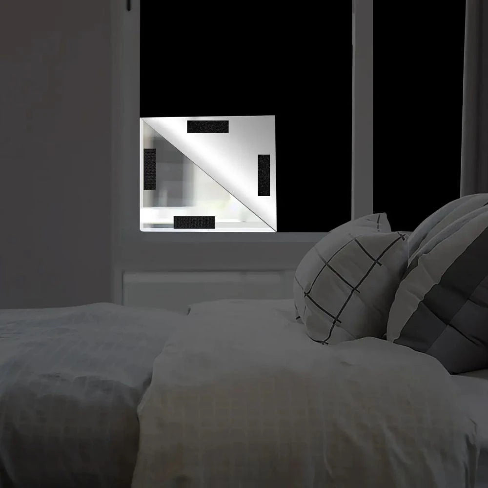 Blackout Window Film with Static Cling and Trim-to-Fit, Opaque Privacy Shade Zanny Home