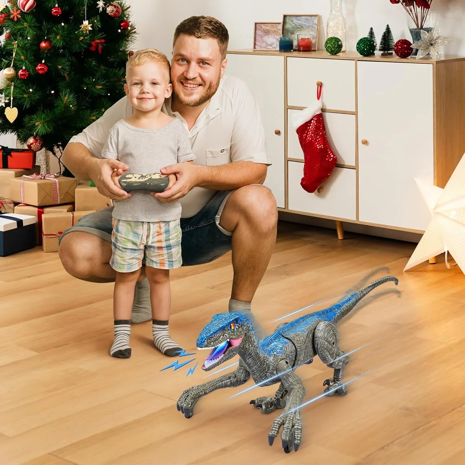 Interactive Dinosaur Toy with Remote Control and Rechargeable Battery, Lights, Sounds Zanny Home