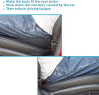 Car Seat Cushion with 3.5-Inch Memory Foam Boost and Contoured Support, Removable Cover Zanny Home