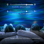 Northern Lights Projector with Bluetooth Speaker and Rhythm Sync, Remote Control Zanny Home