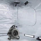 Greenhouse Heater with IPX4 Splash Resistance and Metal Housing, 1500W Zanny Home