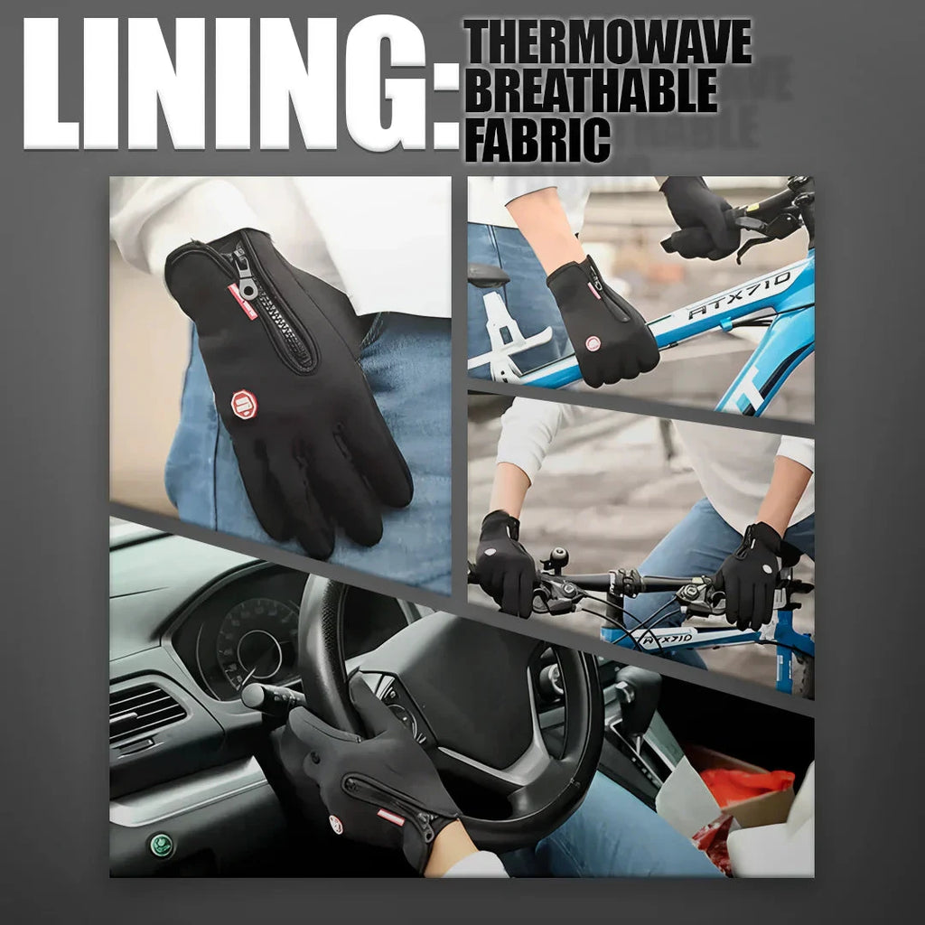 Water-Resistant Winter Gloves with Touchscreen Tips and Anti-Slip Palm, Adjustable Wrist Zanny Home