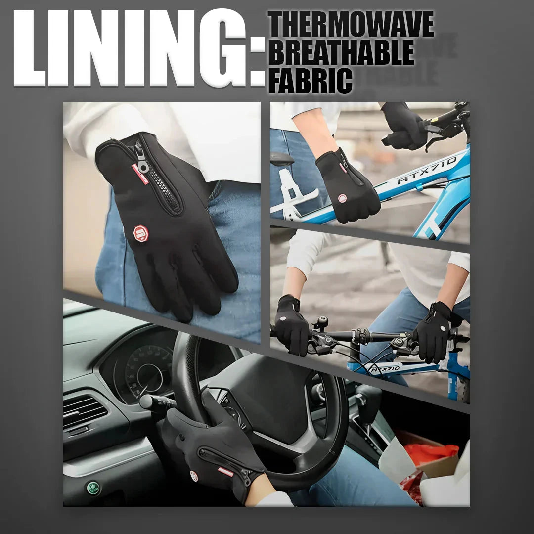 Water-Resistant Winter Gloves with Touchscreen Tips and Anti-Slip Palm, Adjustable Wrist Zanny Home