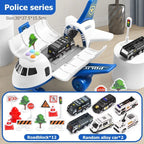 Airplane Playset with Lights, Sound and Friction Vehicles, Extra-Large Play Area Zanny Home