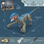 Interactive Dinosaur Toy with 2.4G Remote and Rechargeable Battery, Lifelike Sound Zanny Home