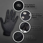 Water-Resistant Winter Gloves with Touchscreen Tips and Anti-Slip Palm, Adjustable Wrist Zanny Home