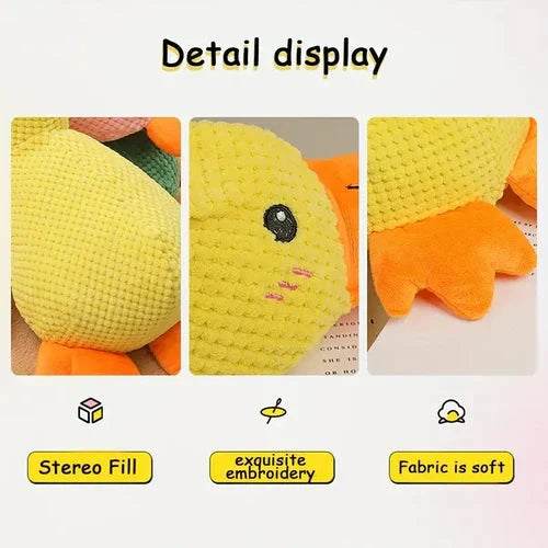 Plush Duck Dog Toy with Deep Quack Sound and Reinforced Stitching, Machine Washable Zanny Home