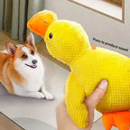 Plush Duck Dog Toy with Deep Quack Sound and Reinforced Stitching, Machine Washable Zanny Home
