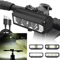 LED Bike Light with USB-C Rechargeable Battery and Quick-Attach Mount, IPX6 Rated Zanny Home