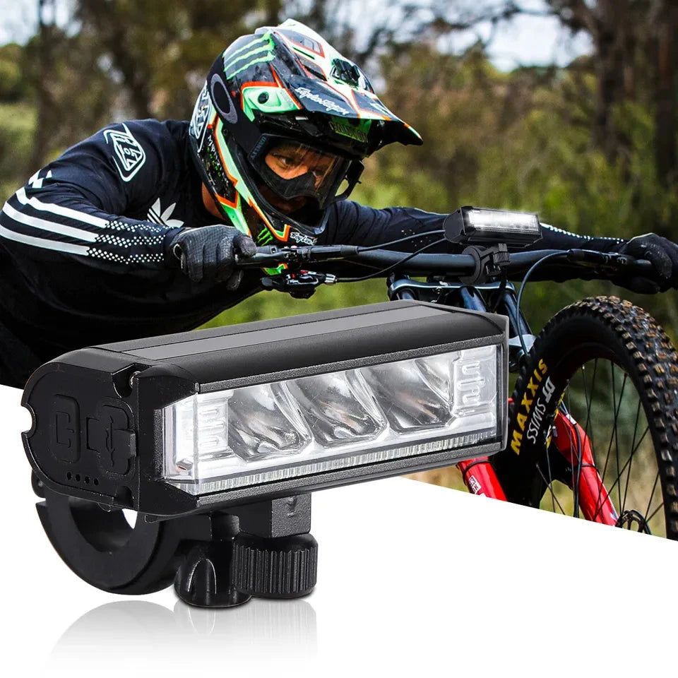 LED Bike Light with USB-C Rechargeable Battery and Quick-Attach Mount, IPX6 Rated Zanny Home