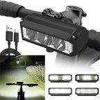 LED Bike Light with USB-C Rechargeable Battery and Quick-Attach Mount, IPX6 Rated Zanny Home