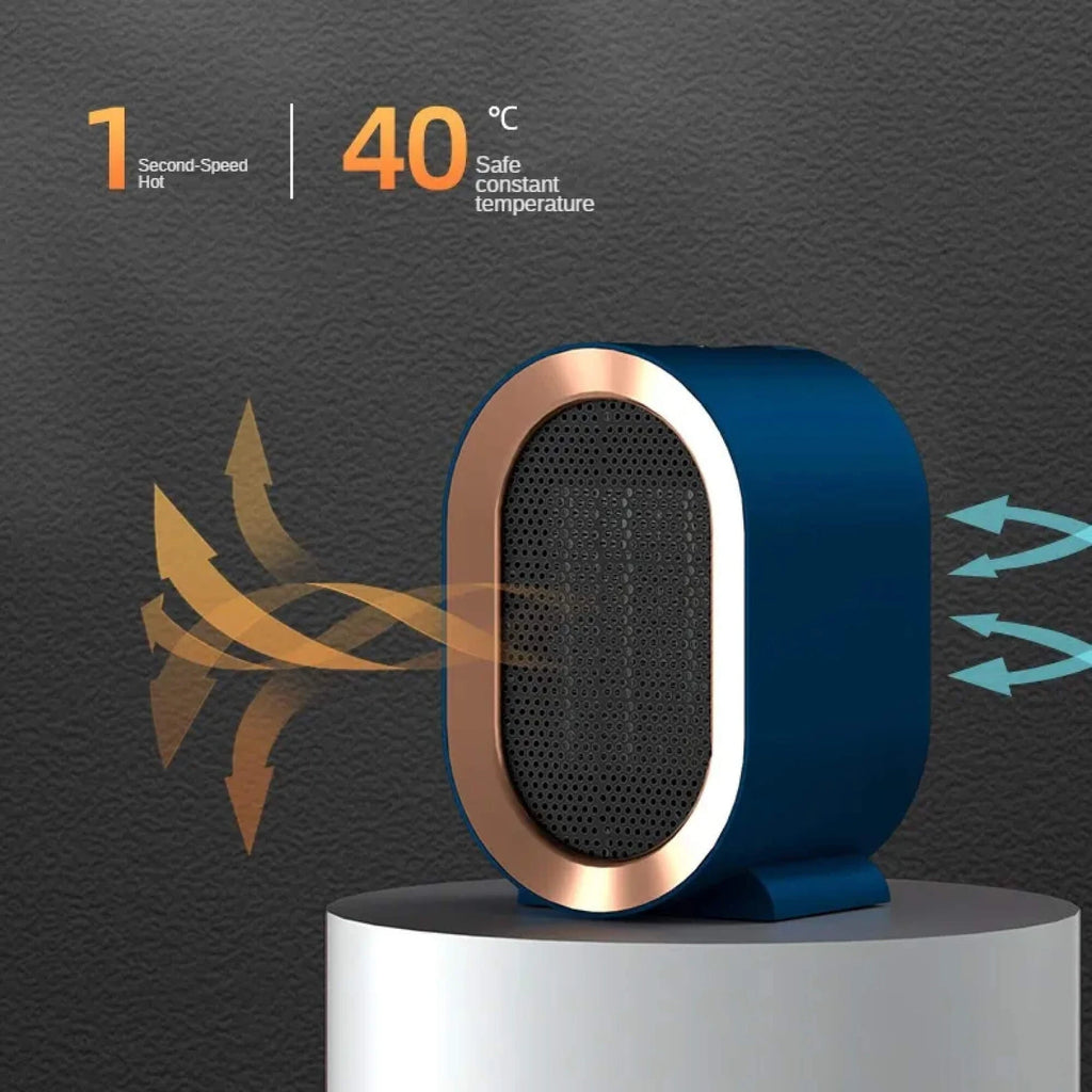 Ceramic Space Heater with Timer and Thermostat for Small Rooms, Portable Quiet Design Zanny Home
