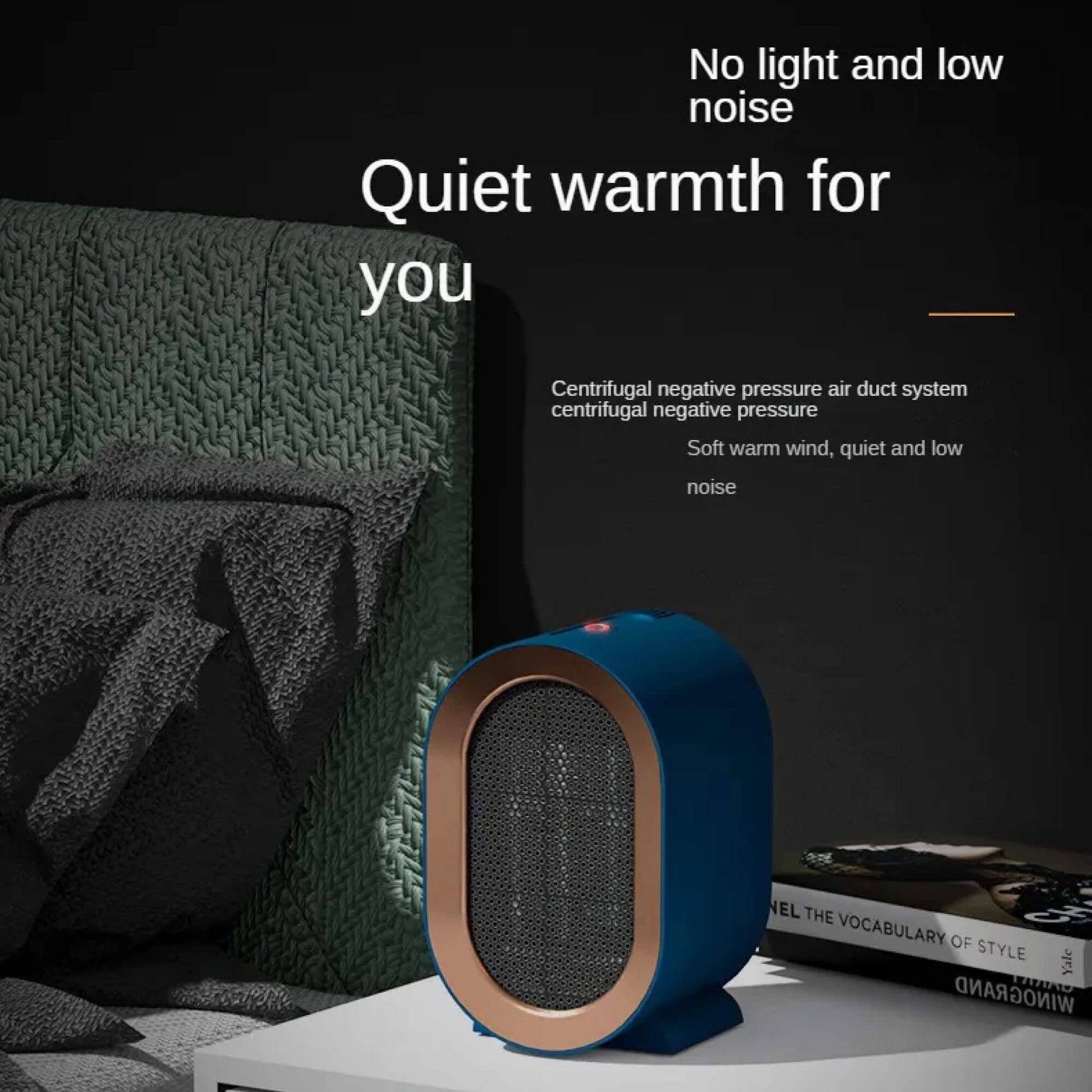 Ceramic Space Heater with Timer and Thermostat for Small Rooms, Portable Quiet Design Zanny Home