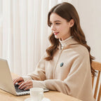 Heated Shawl with Eight-Zone Carbon Fiber Heating and Zipper Closure, USB-C Power Zanny Home