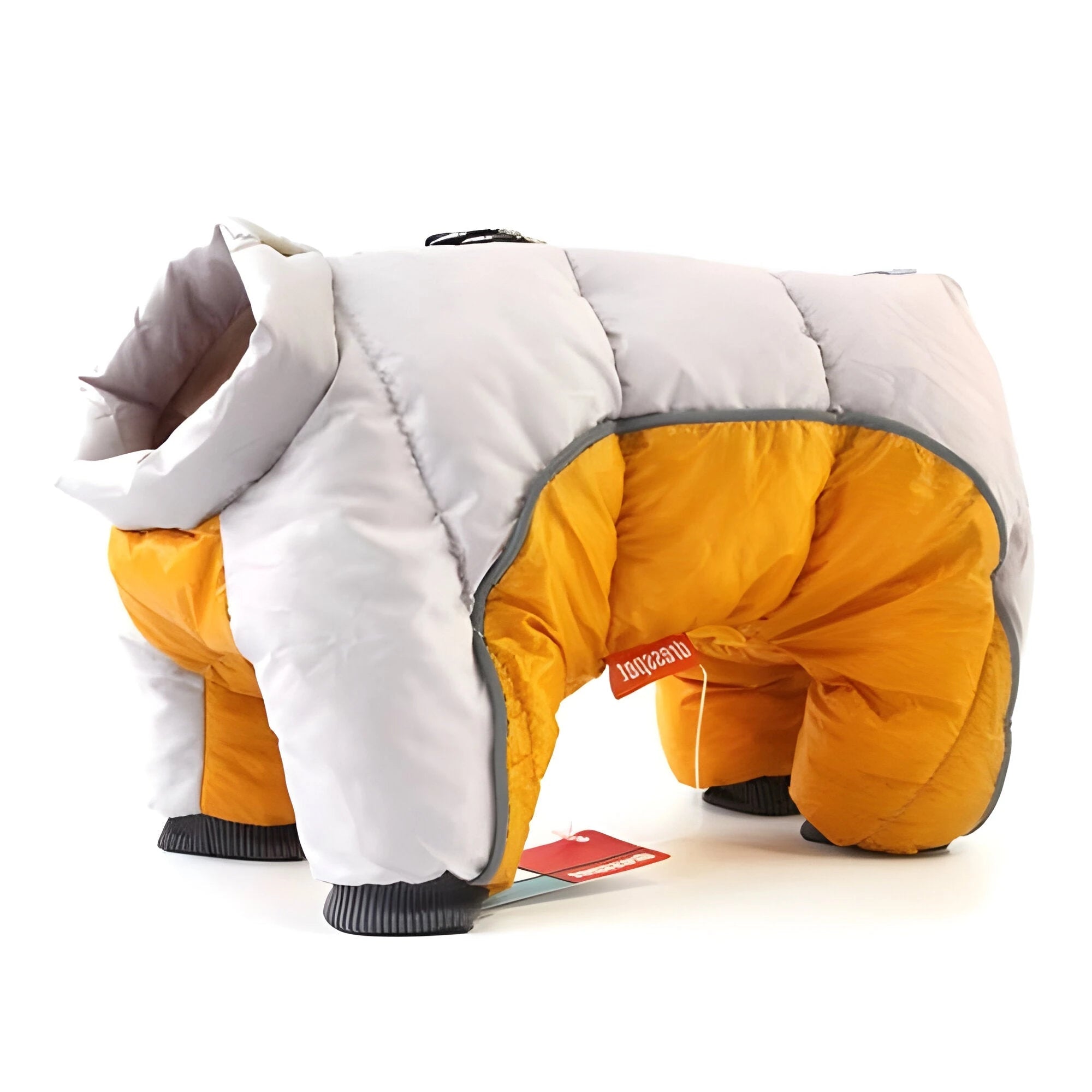 Dog Coat with Water-Resistant Shell and Insulated Lining, Back Zipper, Leash Ring Zanny Home