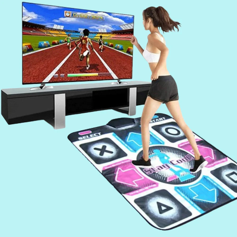 Dance Fitness Mat with Motion Sensors and Built-in Music, Foldable Non-Slip Design Zanny Home