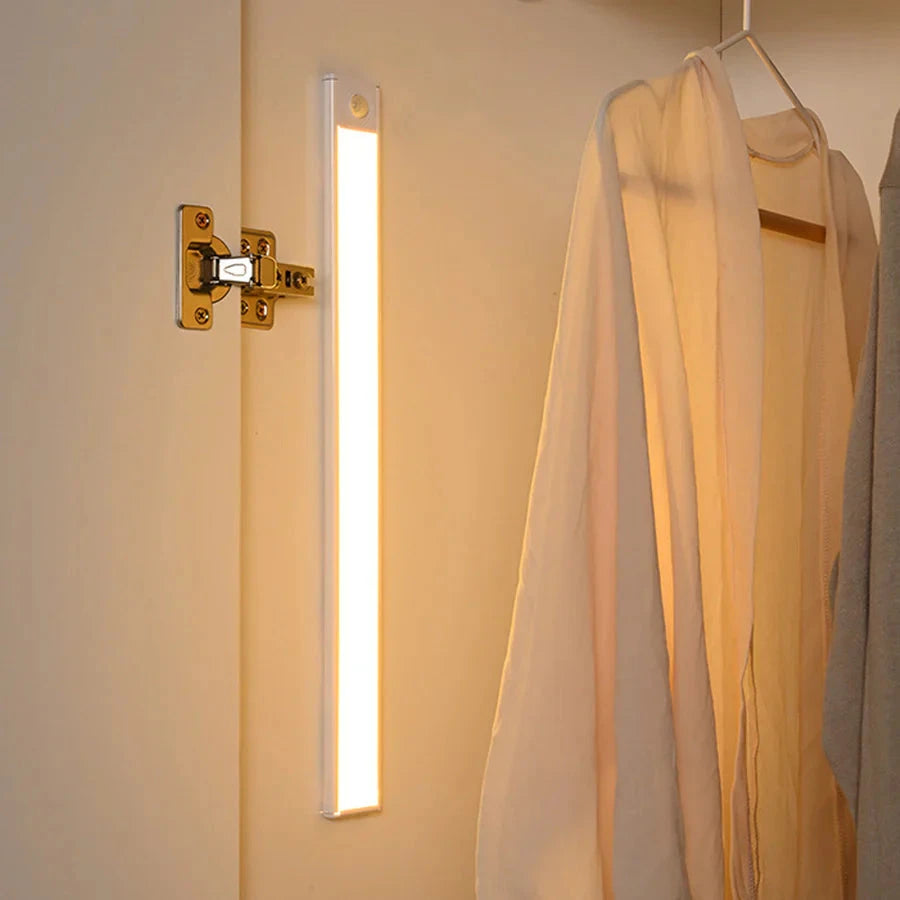 Motion Sensor Light with Magnetic Mount and USB-C Charging, Slim Under-Shelf for Closets Zanny Home