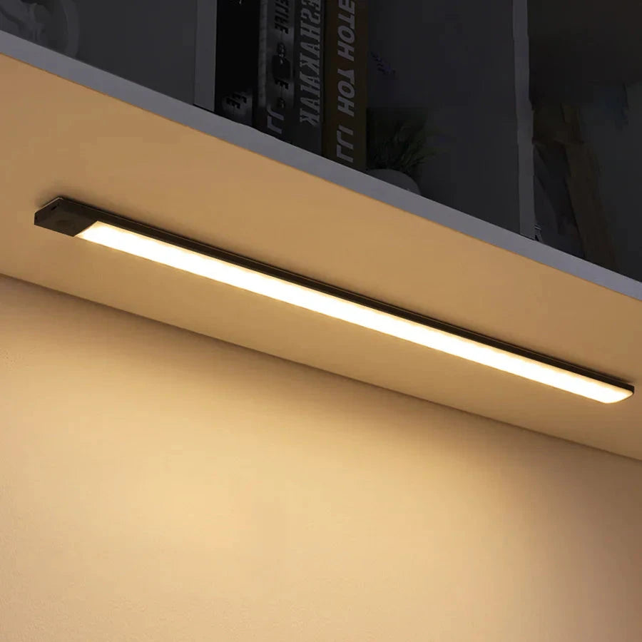 Motion Sensor Light with Magnetic Mount and USB-C Charging, Slim Under-Shelf for Closets Zanny Home