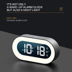 Sunrise Alarm Clock with Dimmable Wake Light and Nature Sounds, Rechargeable USB-C Battery Zanny Home