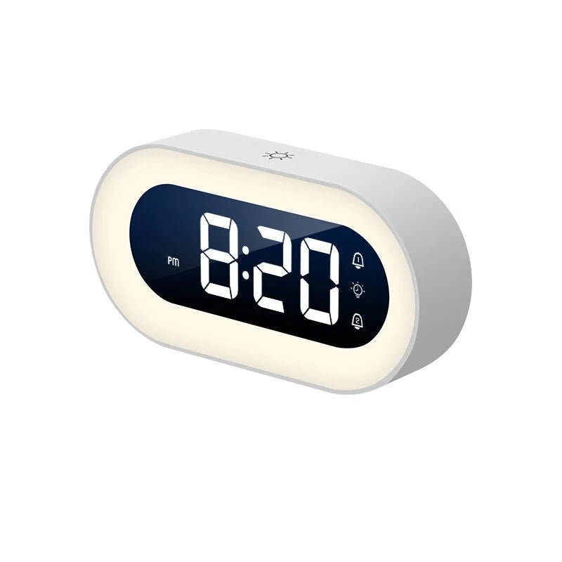Sunrise Alarm Clock with Dimmable Wake Light and Nature Sounds, Rechargeable USB-C Battery Zanny Home