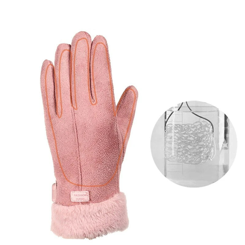 Heated Gloves with 5000mAh Battery and Touchscreen Index Fingertips, Water-Resistant Zanny Home