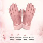 Heated Gloves with 5000mAh Battery and Touchscreen Index Fingertips, Water-Resistant Zanny Home