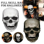 Realistic Skull Mask with Movable Jaw and Full Head Latex Fit, Lifelike Detail Zanny Home